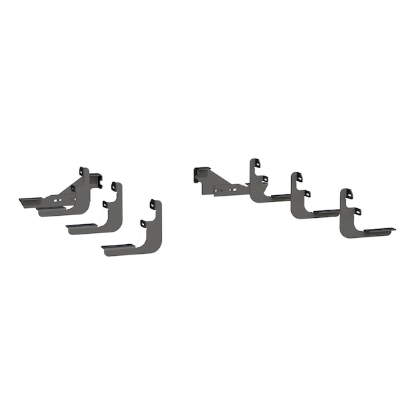 MEGA STEPS & BRACKETS RUNNING BOARD MOUNTING BRACKET BLACK TEXTURED PO